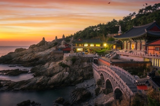 Haedong Yonggungsa, Temple in Busan, South Korea - Obrázkek zdarma pro 1920x1080