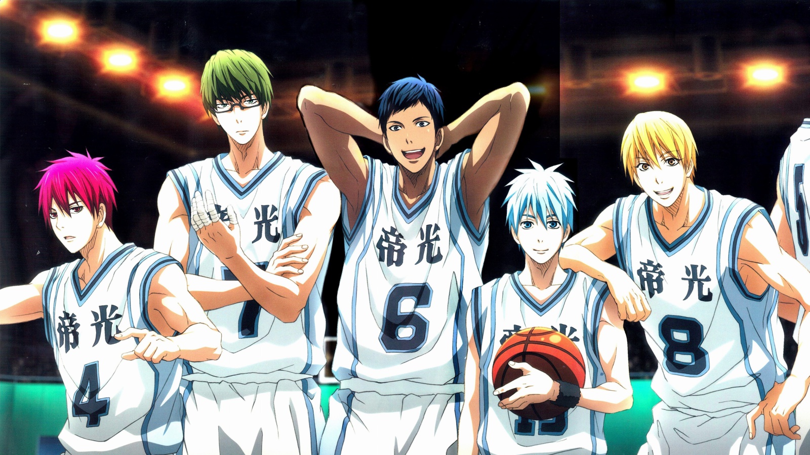 Screenshot №1 pro téma Akashi Seijuurou, Kise Ryouta, Aomine Daiki in Kuroko no Basket 1600x900