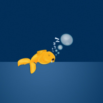 Das Sleepy Goldfish Wallpaper 208x208