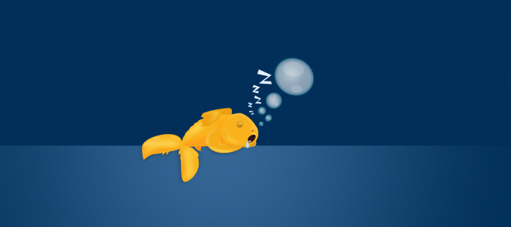 Sfondi Sleepy Goldfish 720x320