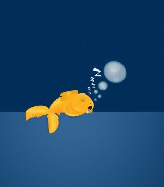Sleepy Goldfish - Obrázkek zdarma pro 640x1136