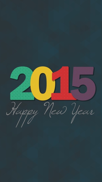 Das Happy New Year 2015 Wallpaper 360x640