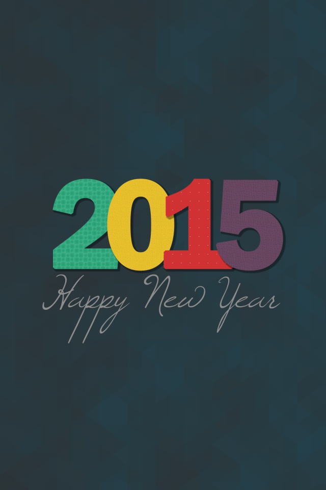 Happy New Year 2015 wallpaper 640x960