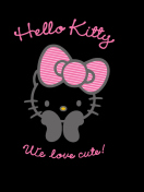 Screenshot №1 pro téma Black Hello Kitty 132x176