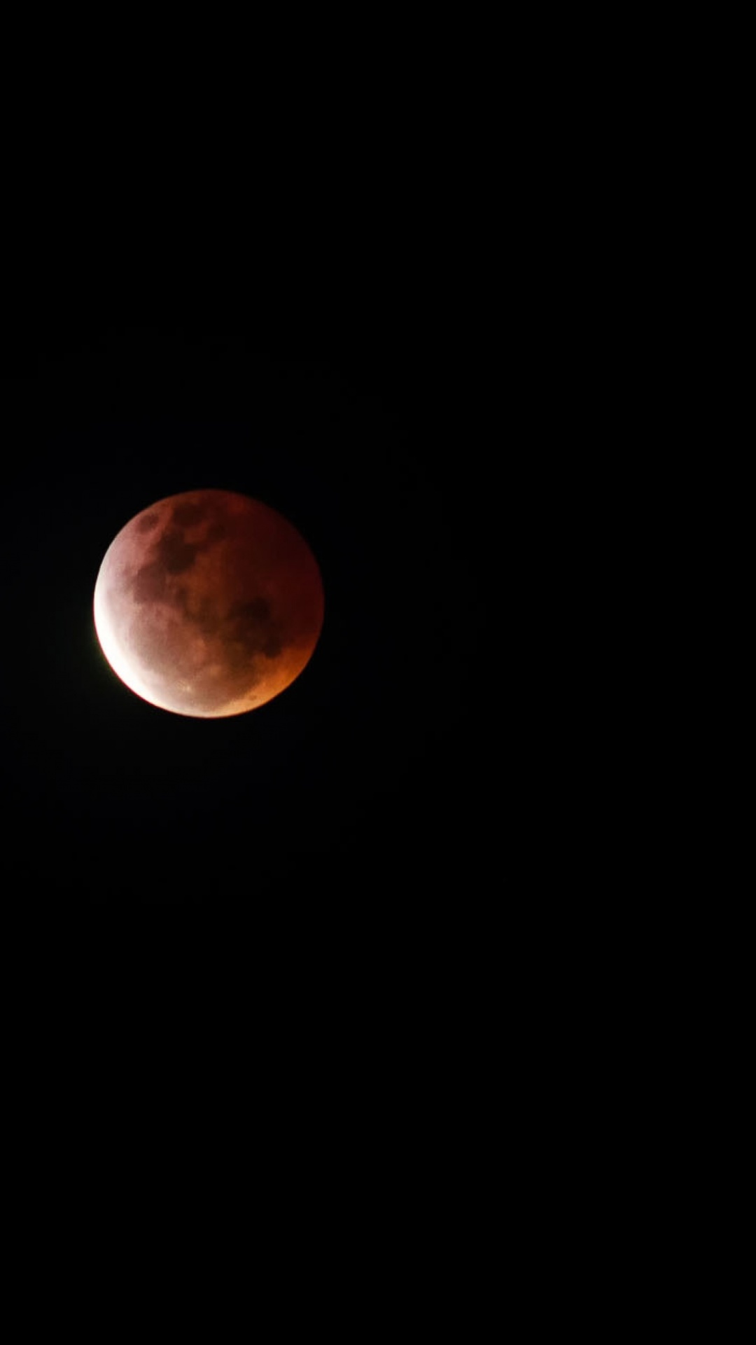 Обои Moon Eclipse 1080x1920