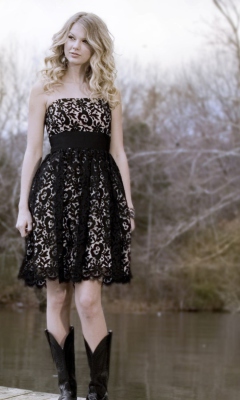 Screenshot №1 pro téma Taylor Swift Black Dress 240x400