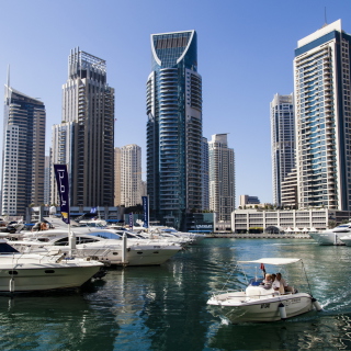 United Arab Emirates, Dubai, Wispy Marina - Obrázkek zdarma pro iPad 3