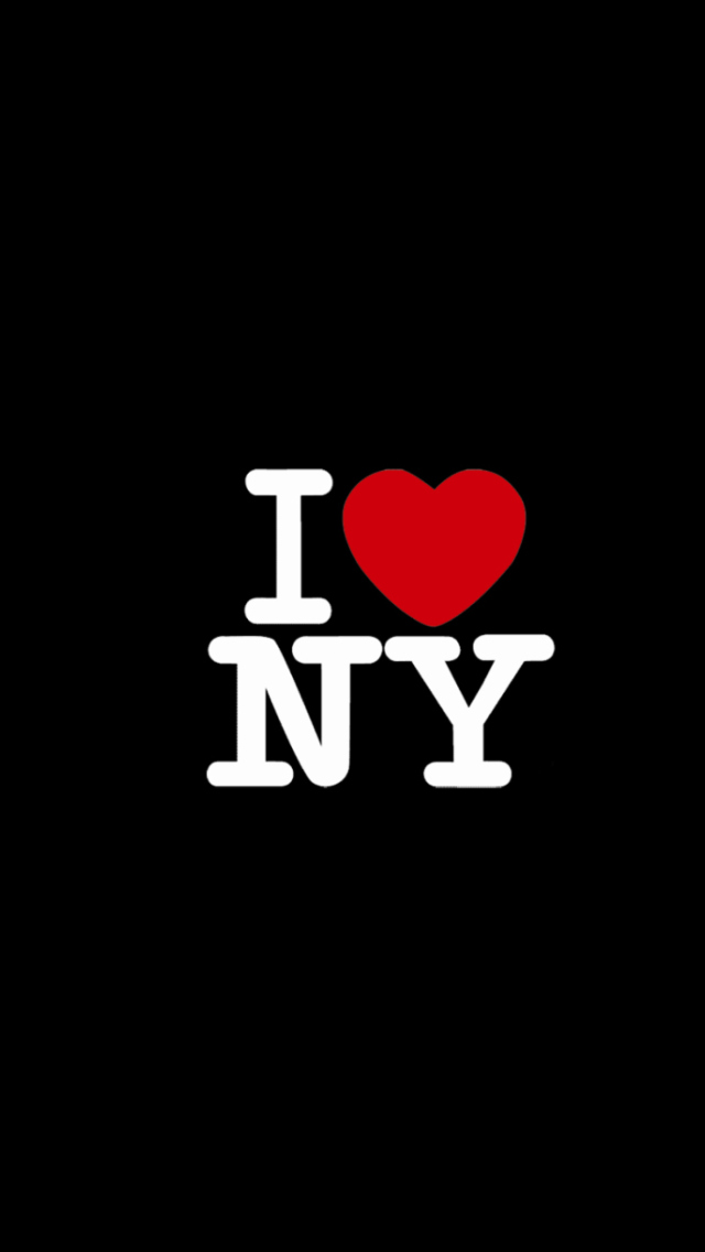 Fondo de pantalla I love NY 640x1136