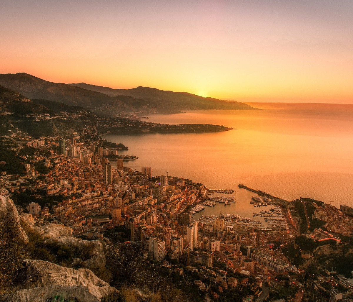 Monaco Panoramic Photo wallpaper 1200x1024