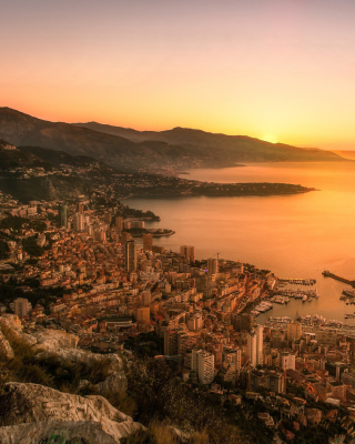 Kostenloses Monaco Panoramic Photo Wallpaper für iPhone 6 Plus