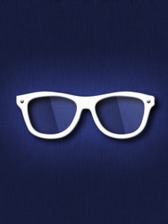 Обои Hipster Glasses Illustration 240x320