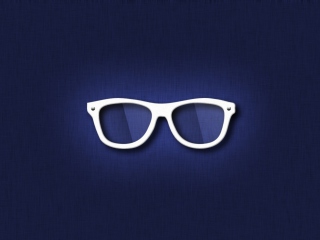 Screenshot №1 pro téma Hipster Glasses Illustration 320x240