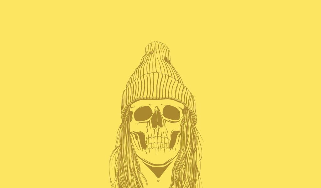 Sfondi Skull In Hat 1024x600