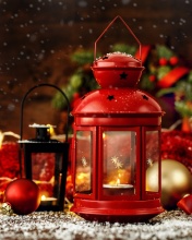 Screenshot №1 pro téma Christmas candles with holiday decor 176x220