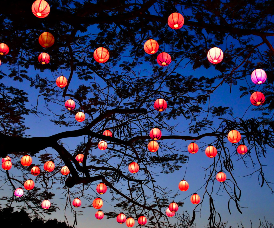 Fondo de pantalla Chinese New Year Lanterns 960x800