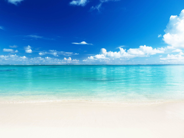 Das Turquoise Water Beach Wallpaper 640x480