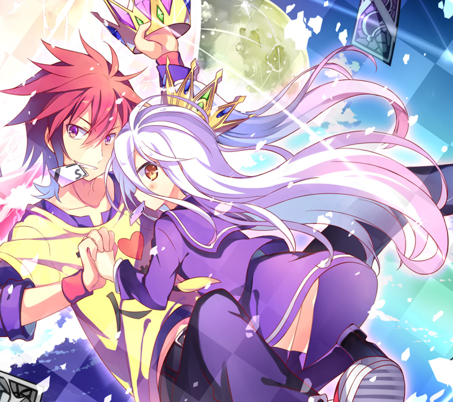 Screenshot №1 pro téma Sora and shiro - No Game No Life 1440x1280