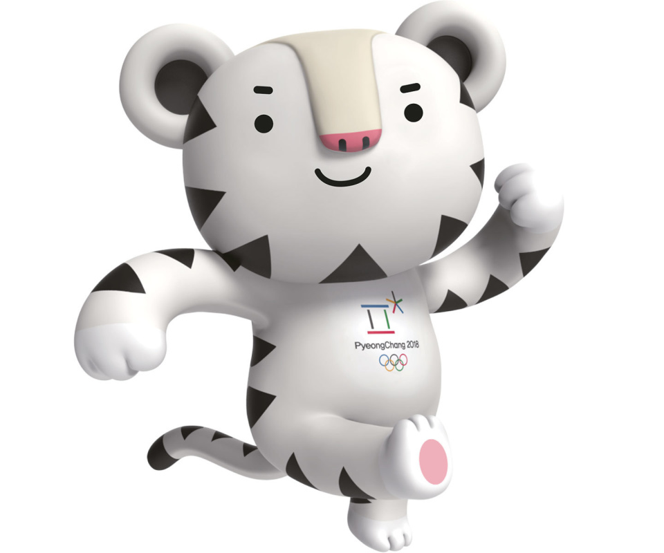 Das 2018 Winter Olympics Pyeongchang Mascot Wallpaper 960x800