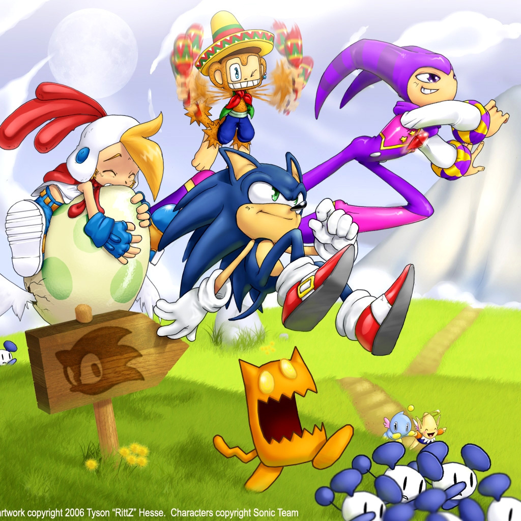 Sfondi Sonic the Hedgehog 1024x1024
