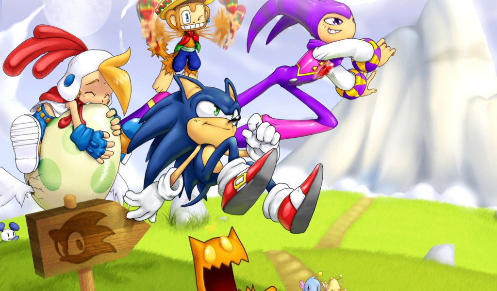Обои Sonic the Hedgehog 1024x600