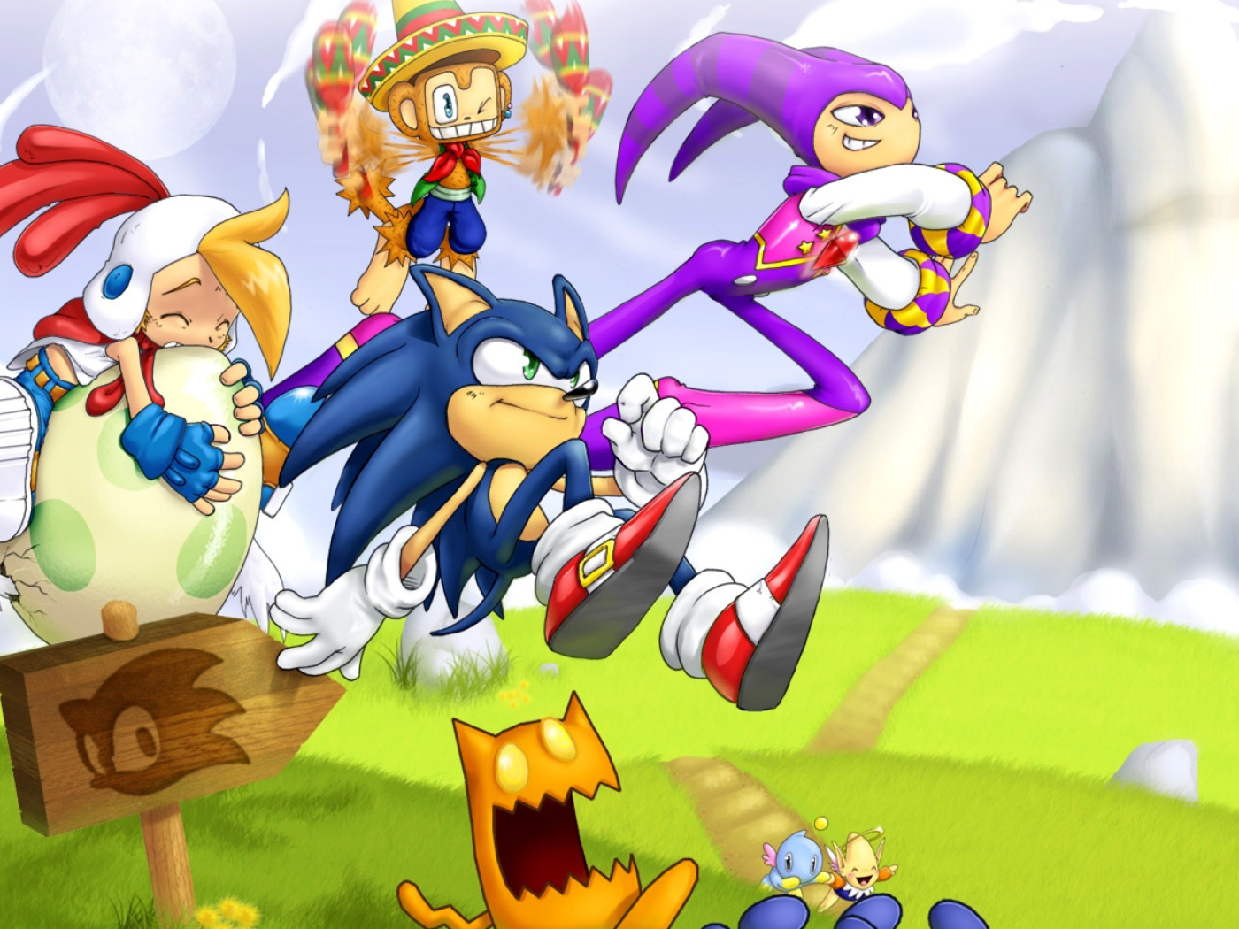 Screenshot №1 pro téma Sonic the Hedgehog 1400x1050