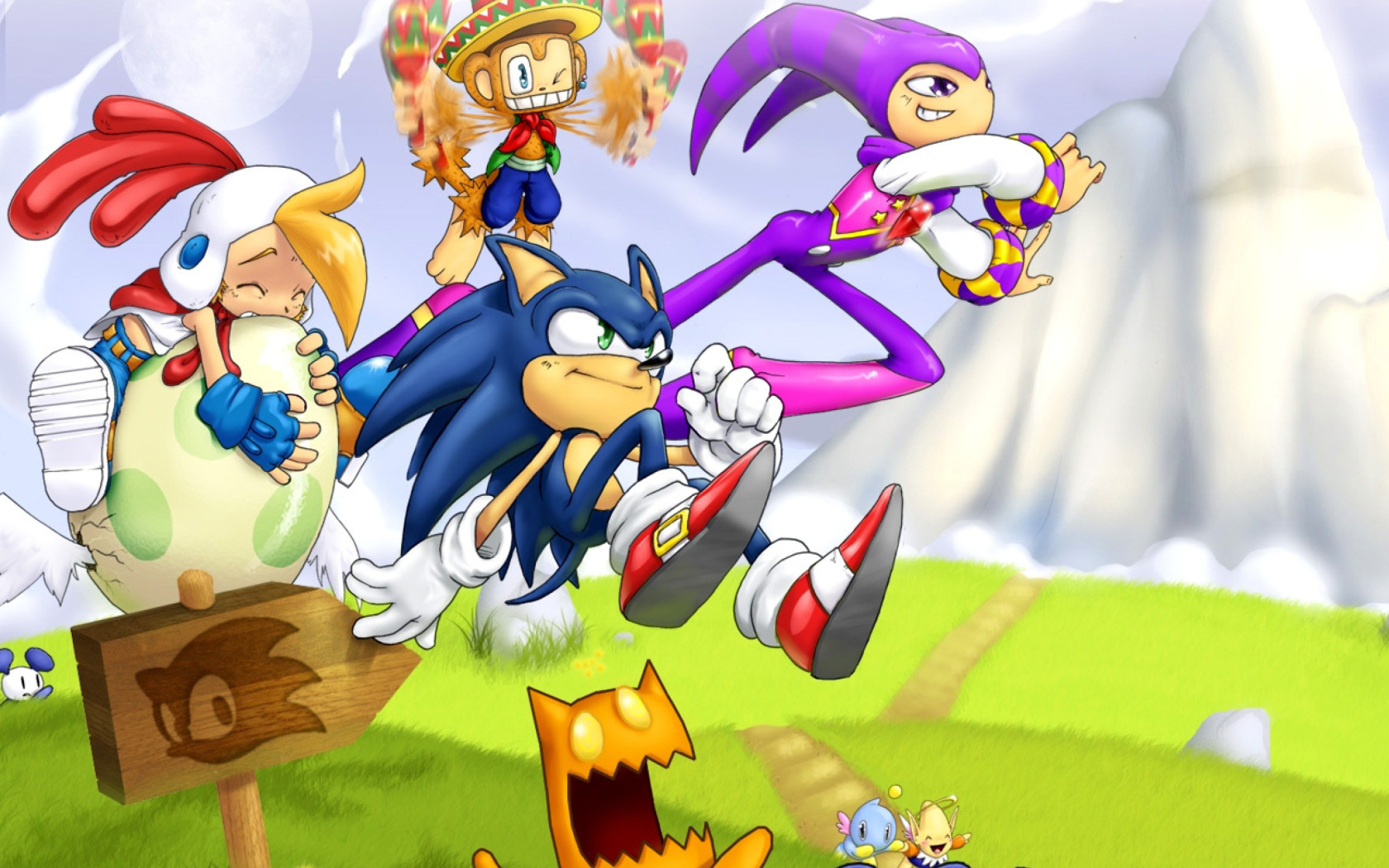 Screenshot №1 pro téma Sonic the Hedgehog 1680x1050