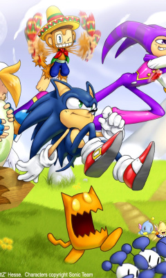 Обои Sonic the Hedgehog 240x400