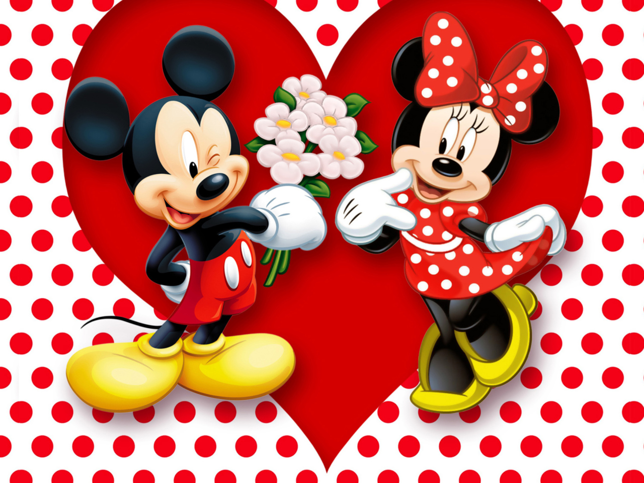 Fondo de pantalla Mickey And Minnie Mouse 1280x960