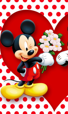 Обои Mickey And Minnie Mouse 240x400