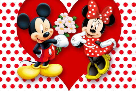Обои Mickey And Minnie Mouse 480x320