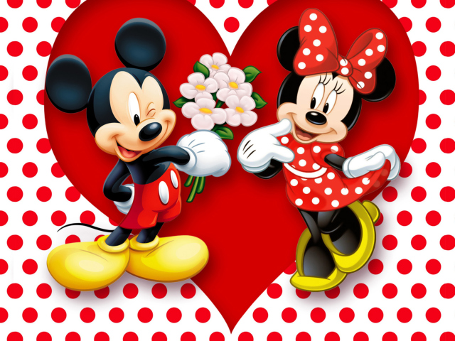 Обои Mickey And Minnie Mouse 640x480