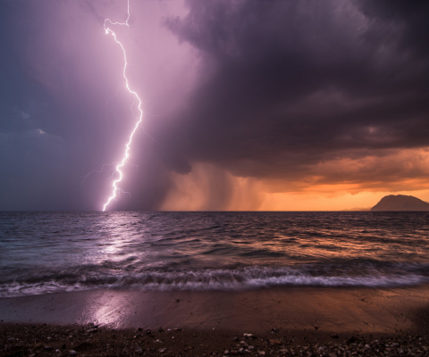 Sfondi Storm & Lightning 480x400
