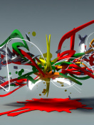 Screenshot №1 pro téma Graffiti 3D 132x176