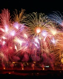 Fondo de pantalla New Years Fireworks 128x160