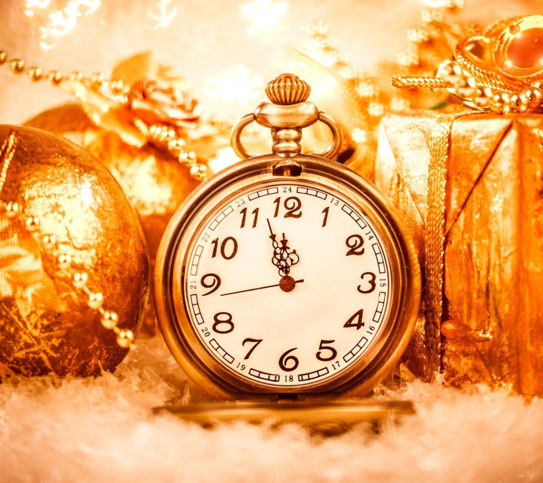 Das New Year Countdown Timer, Watch Wallpaper 1080x960