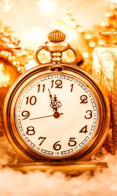 Das New Year Countdown Timer, Watch Wallpaper 240x400