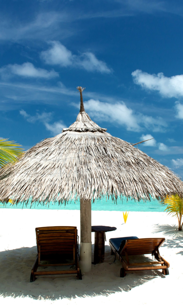 Обои Luxury Beach on Bonaire 768x1280