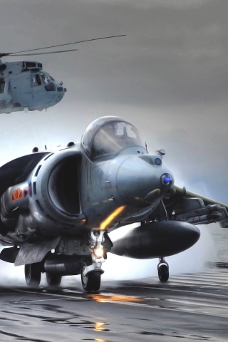 British Aerospace Harrier GR7 wallpaper 320x480