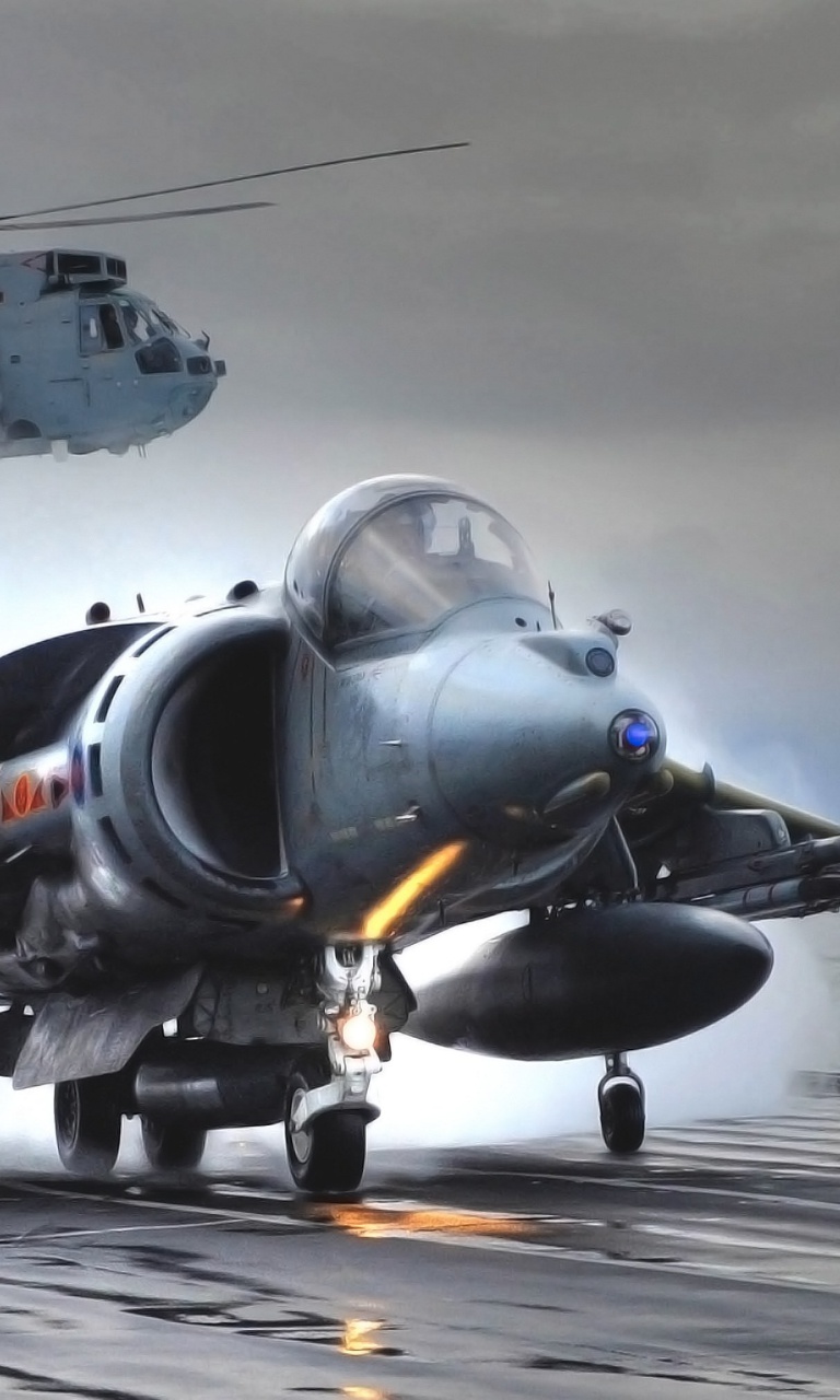 British Aerospace Harrier GR7 wallpaper 768x1280