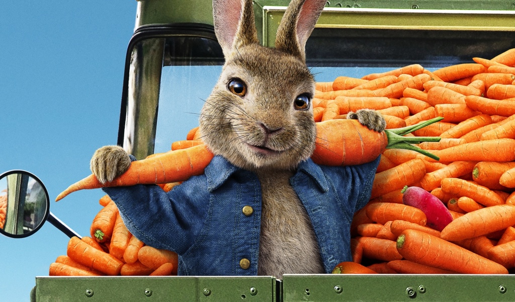 Обои Peter Rabbit 2 The Runaway 2020 1024x600