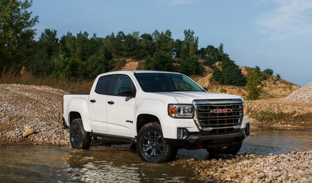 Fondo de pantalla 2021 GMC Canyon AT4 Crew Cab 1024x600