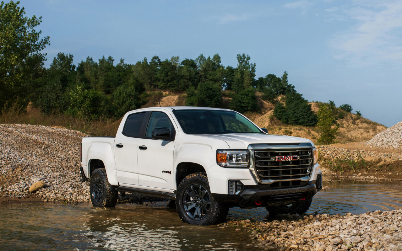 Sfondi 2021 GMC Canyon AT4 Crew Cab 1280x800