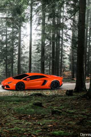 Screenshot №1 pro téma Lamborghini Aventador 320x480