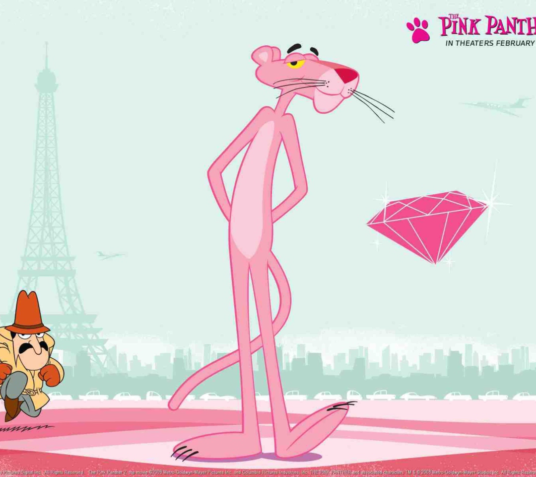 Обои Pink Panther 1080x960
