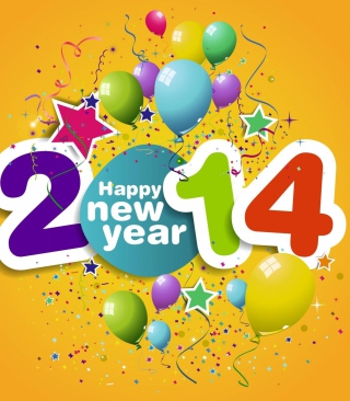 Happy New Year 2014 - Obrázkek zdarma pro iPhone 4S