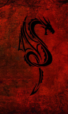 Tribal Dragon wallpaper 240x400
