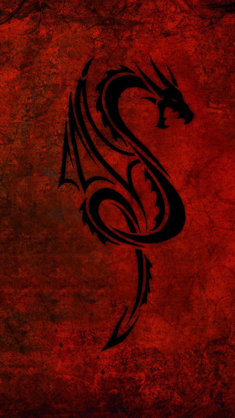 Das Tribal Dragon Wallpaper 750x1334