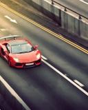 Red Lamborghini Aventador screenshot #1 128x160