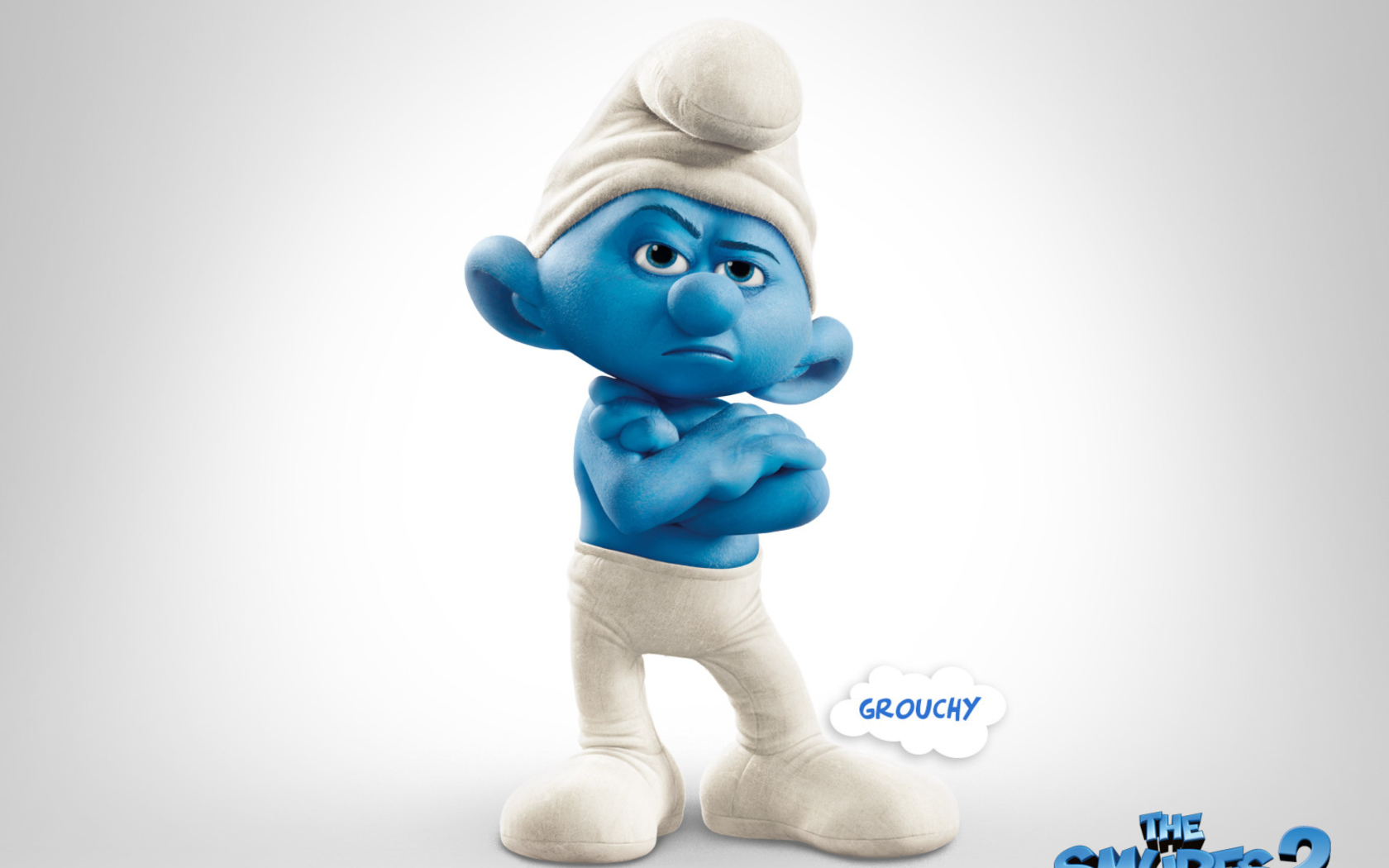 Grouchy The Smurfs 2 wallpaper 1680x1050