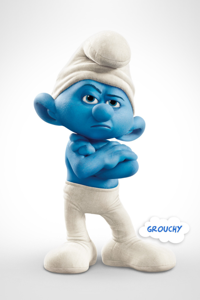 Обои Grouchy The Smurfs 2 640x960